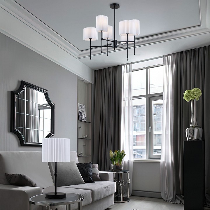 Люстра на штанге eurosvet notturno 60162/6 черный