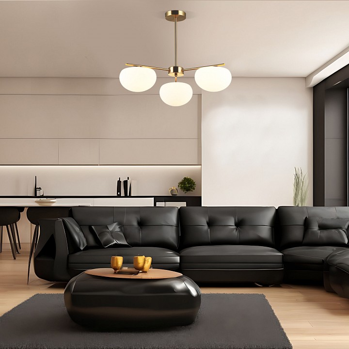 Люстра на штанге eurosvet like 30190/3 латунь