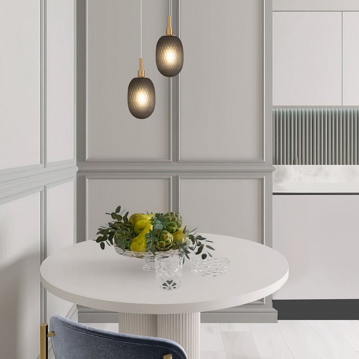 Подвесной светильник eurosvet pineapple 50266/1 дымчатый