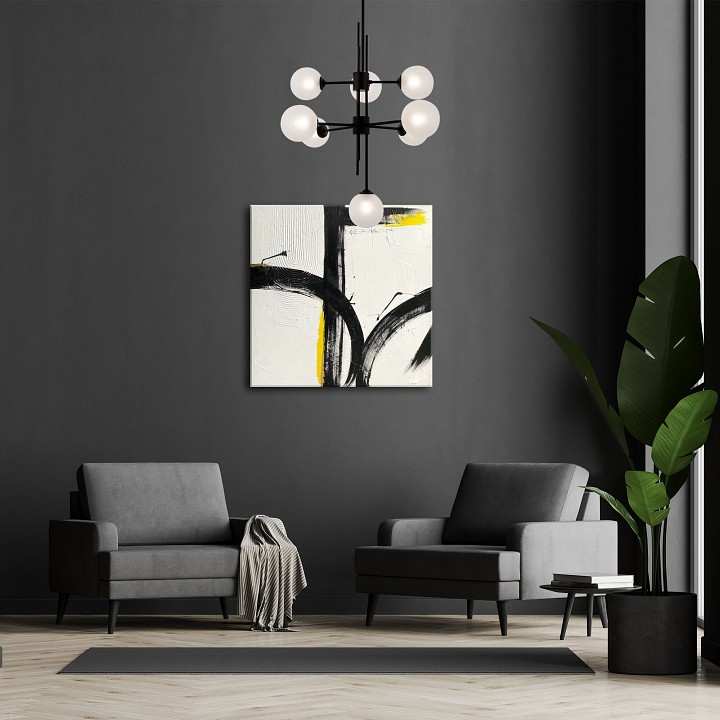 Люстра на штанге eurosvet volver 50383 черный