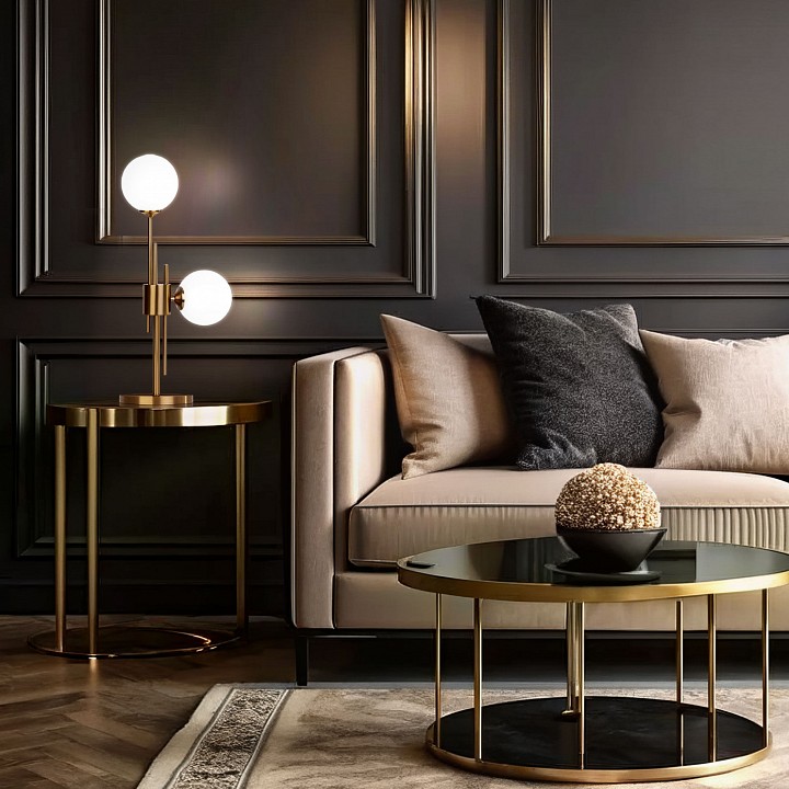 Настольная лампа декоративная eurosvet volver 01383/2 латунь