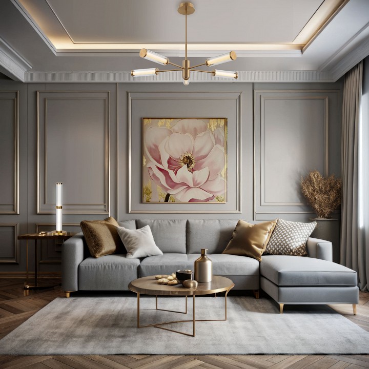 Люстра на штанге eurosvet stark 50386/5 led латунь