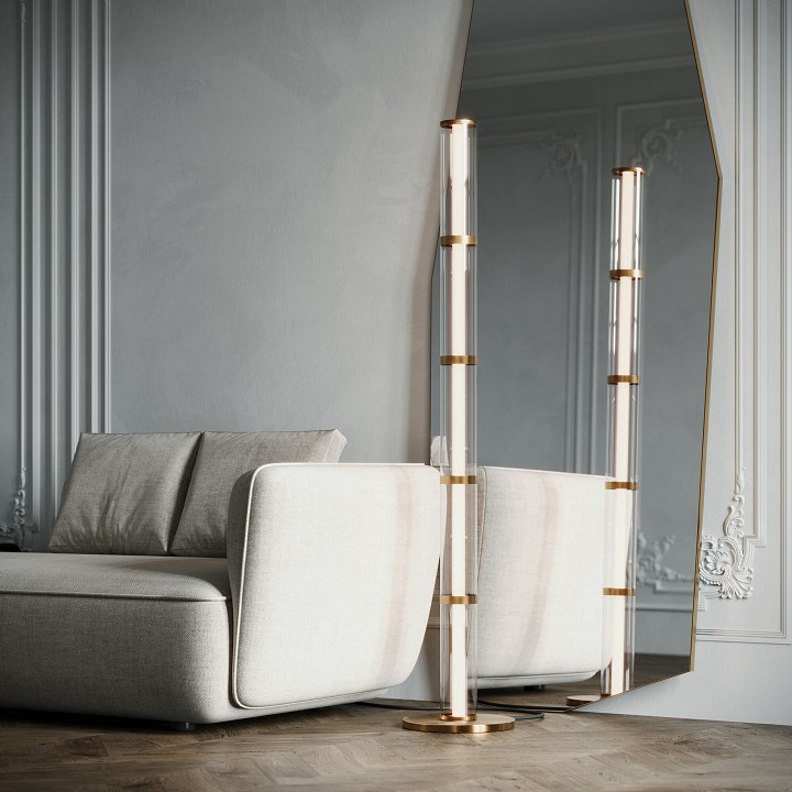 Торшер eurosvet stark 80537/1 латунь