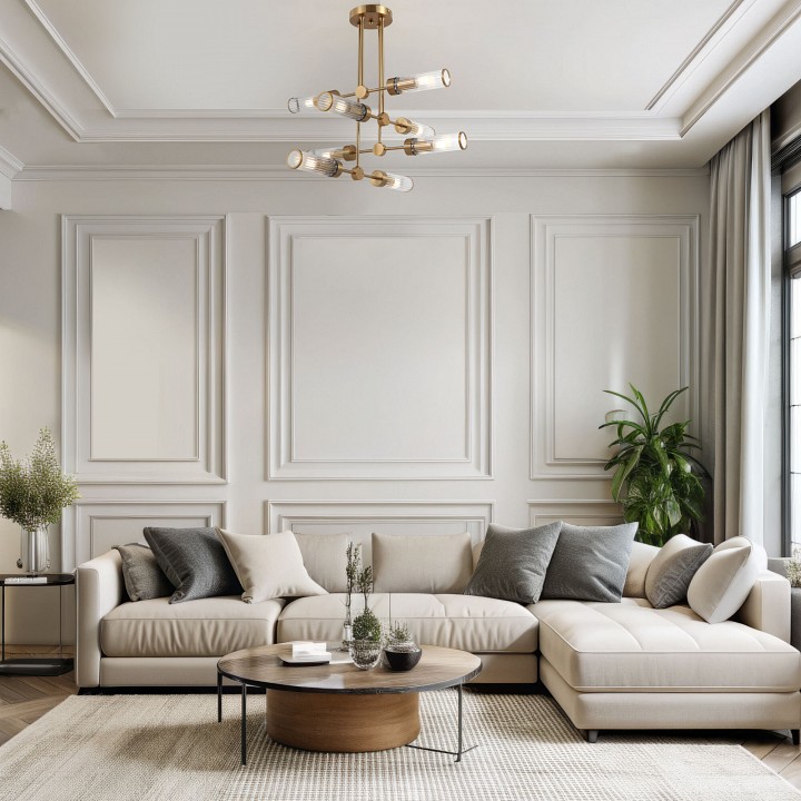 Люстра на штанге eurosvet oriens 60166/8 латунь