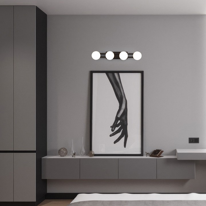 Накладной светильник eurosvet tapioca 90332/4 черный