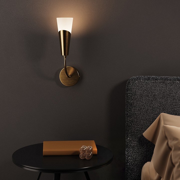 Бра eurosvet rhyton 60167/1 латунь