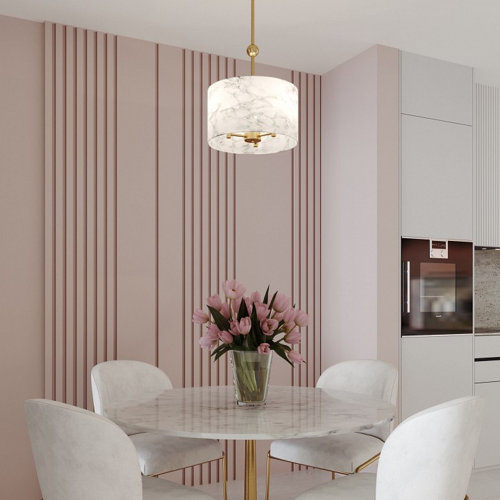 Светильник на штанге eurosvet brume 60174/3 латунь