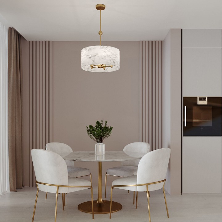 Светильник на штанге eurosvet brume 60174/5 латунь