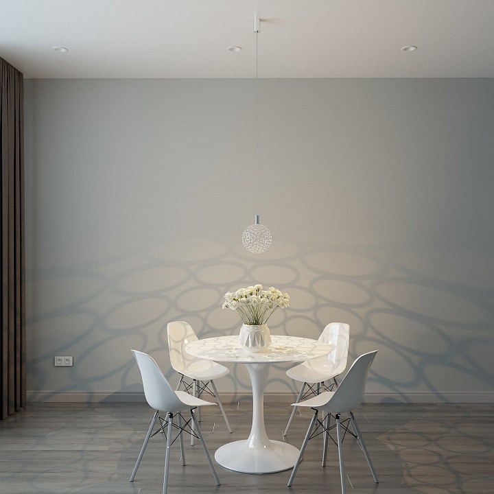 Подвесной светильник eurosvet gemini 90353/1 хром