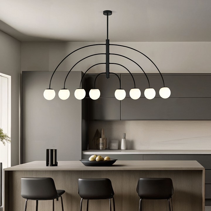 Люстра на штанге eurosvet cenacolo 30179/8 черный