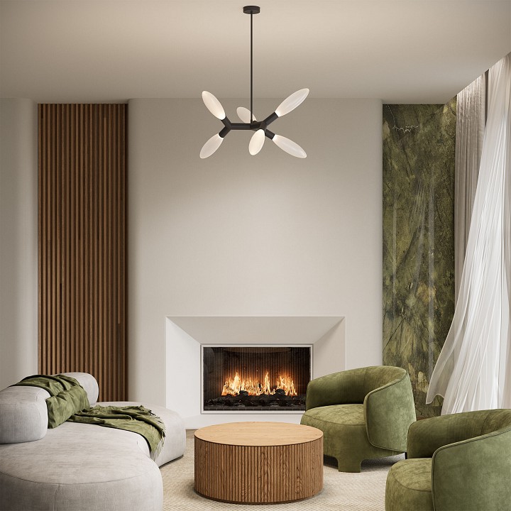 Люстра на штанге eurosvet covalent 30180/6 черный