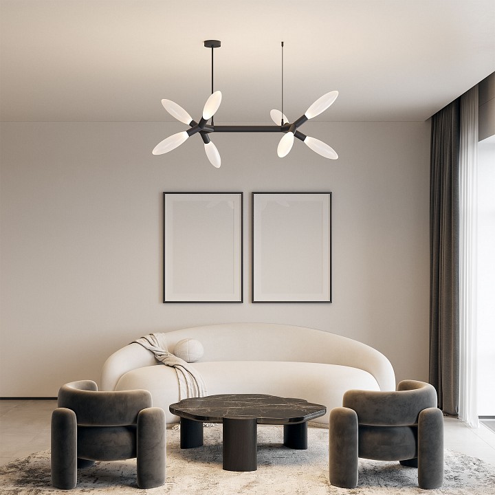 Люстра на штанге eurosvet covalent 30180 черный