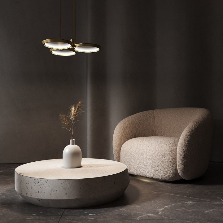 Подвесная люстра eurosvet crespella 90034/3 золото