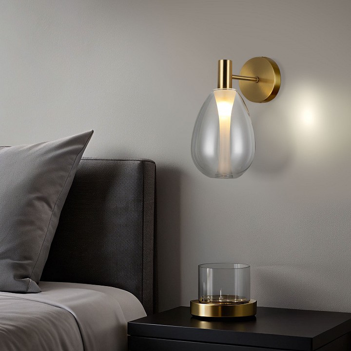 Бра eurosvet magma 60175/1 латунь