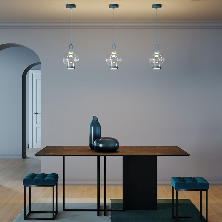 Подвесной светильник eurosvet frasco 50267/1 led синий