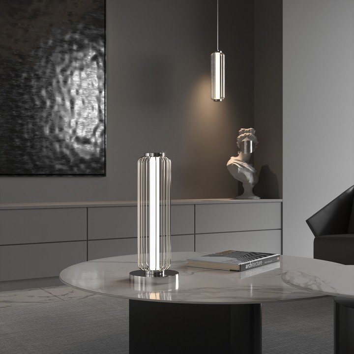 Настольная лампа декоративная eurosvet  308054 led хром