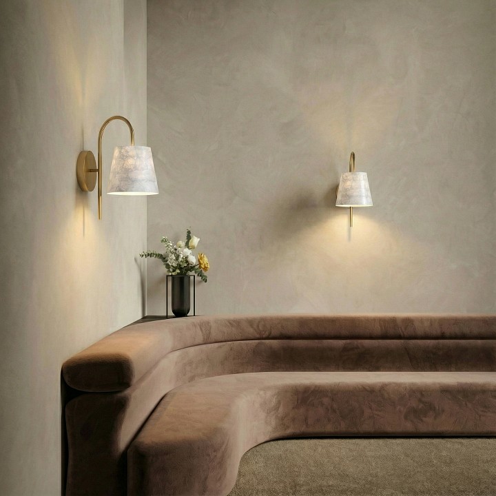 Бра eurosvet pearl 101013 латунь/перламутр