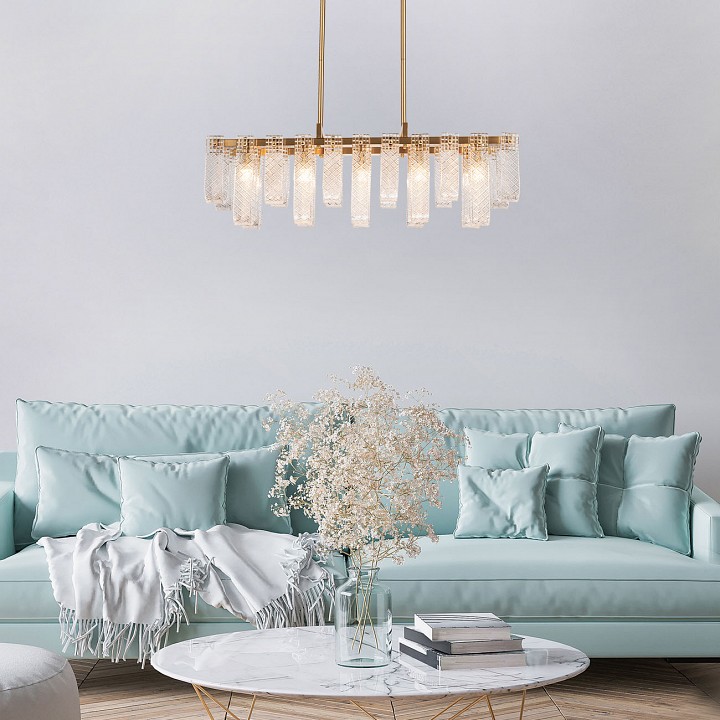 Люстра на штанге indigo brina 12027/10pl brass