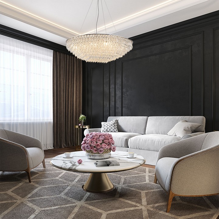 Подвесная люстра indigo intrigo 12028/12p chrome