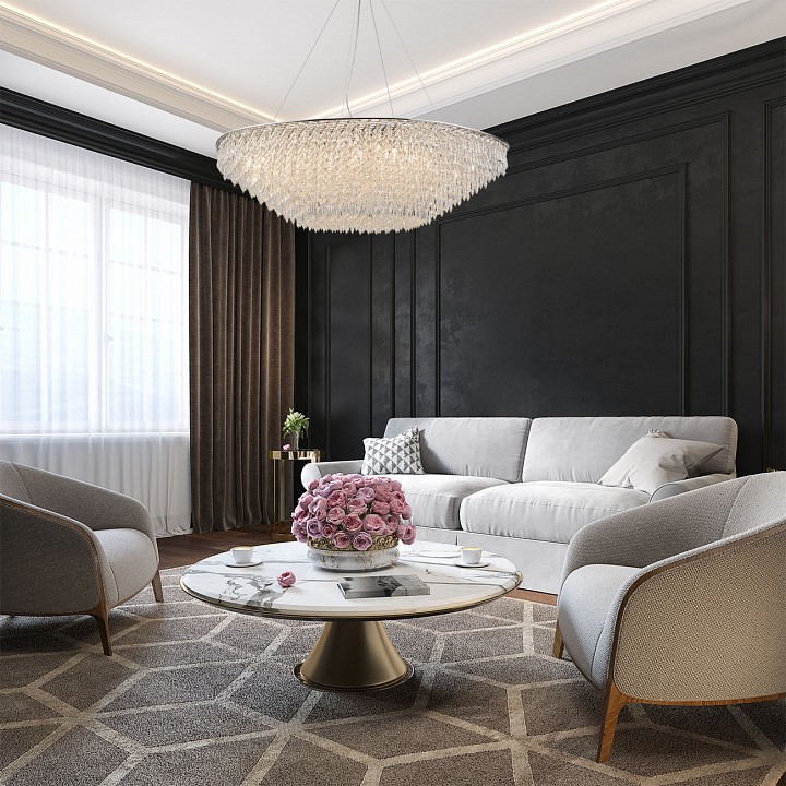 Подвесная люстра indigo intrigo 12028/16pl chrome