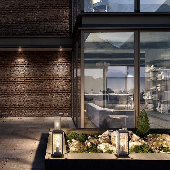 Наземный низкий светильник mantra meribel 6490