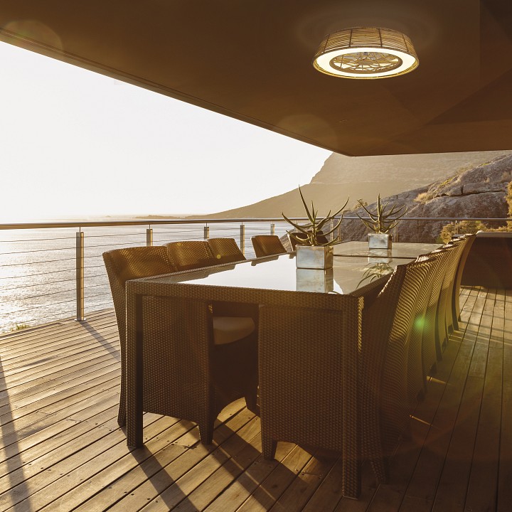 Светильник с вентилятором mantra (люстры-вентиляторы) indonesia 8225