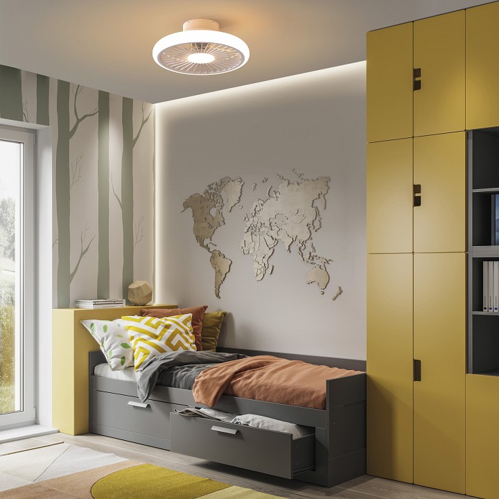 Светильник с вентилятором mantra (люстры-вентиляторы) turbo 8231