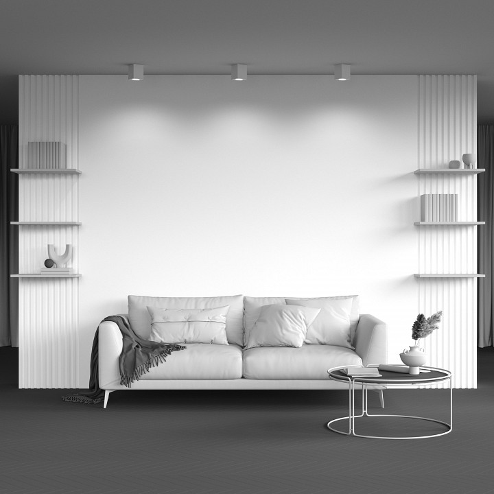 Накладной светильник maytoni technical slim c013cl-01w