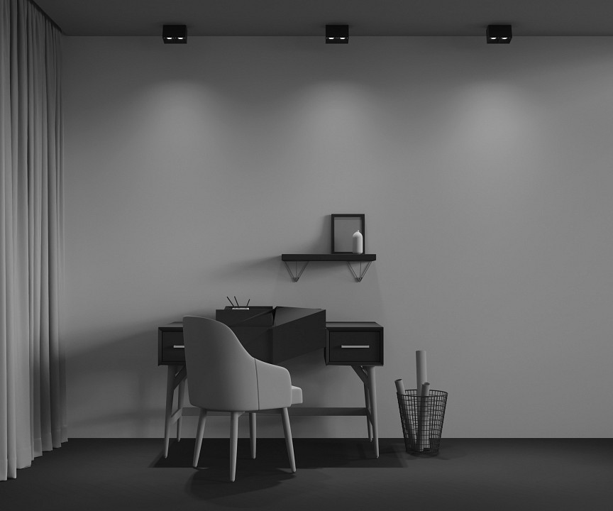 Накладной светильник maytoni technical alfa led c065cl-02-l12w4k-b