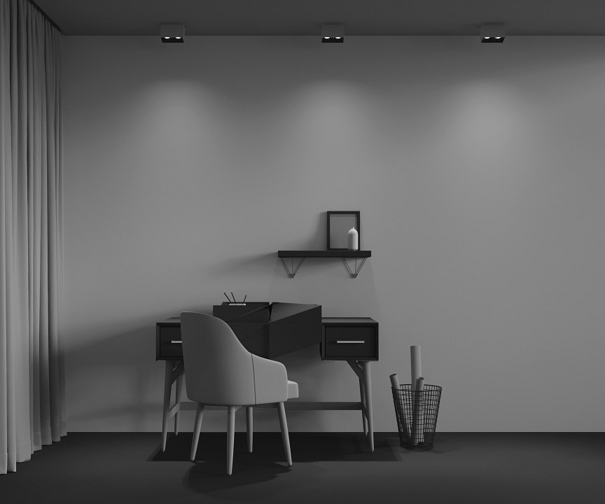 Накладной светильник maytoni technical alfa led c065cl-02-l12w4k-w