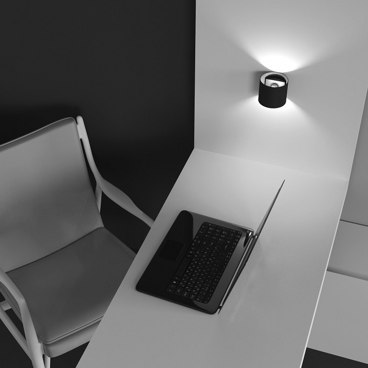 Бра maytoni technical rond c066wl-01b