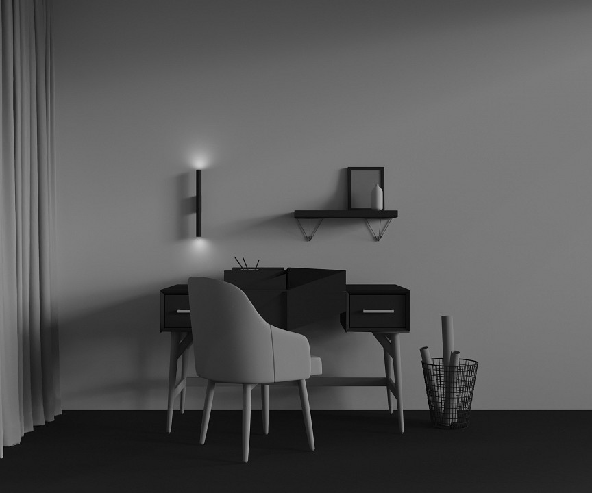 Бра maytoni technical calipso c082wl-12w2.7k-b