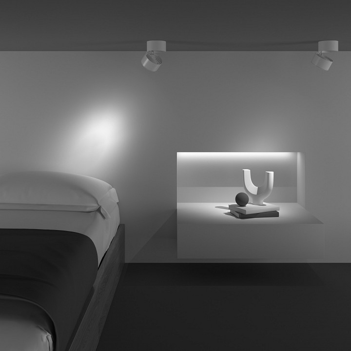 Светильник на штанге maytoni technical yin c084cl-15w4k-w