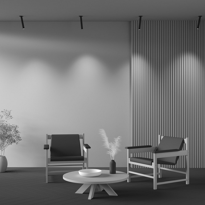 Встраиваемый светильник maytoni technical focus t c140rs-l300-7w3k-b