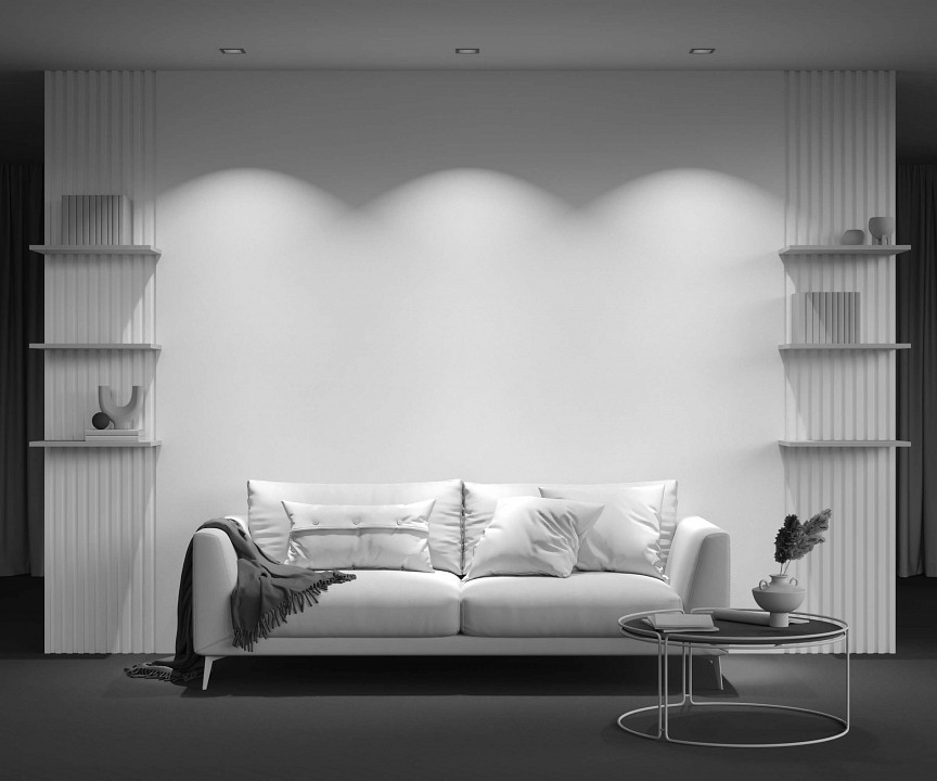 Встраиваемый светильник maytoni technical metal modern dl008-12w2.7-3-4k-b