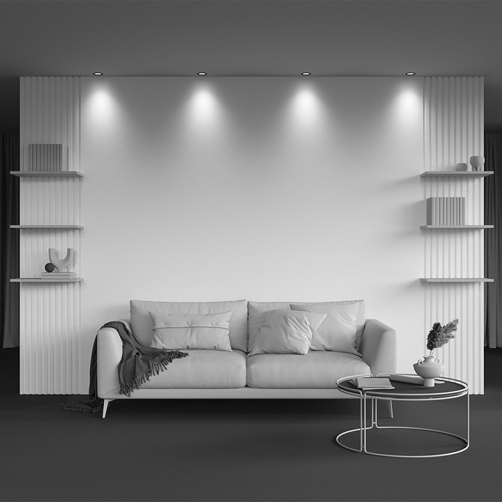 Встраиваемый светильник maytoni technical round dl058-12w4k-b