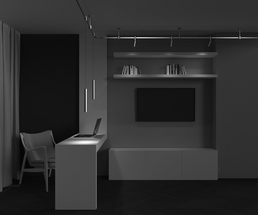 Подвесной светильник maytoni technical focus led tr155-1-5w4k-bs