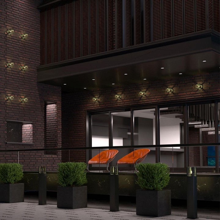 Наземный низкий светильник novotech visio 370959