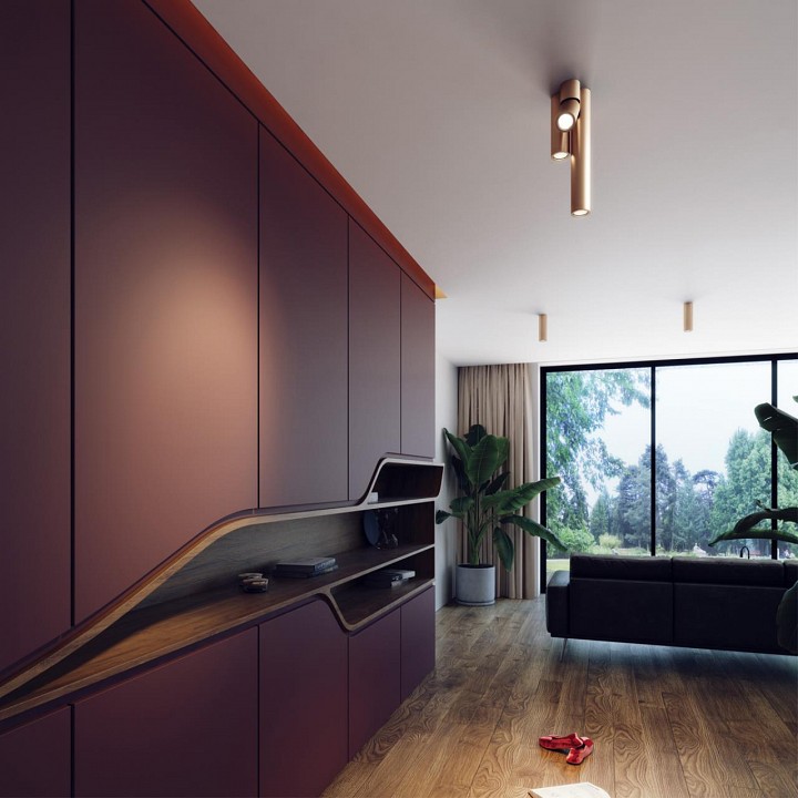 Накладной светильник odeon light duetta 3895/1c