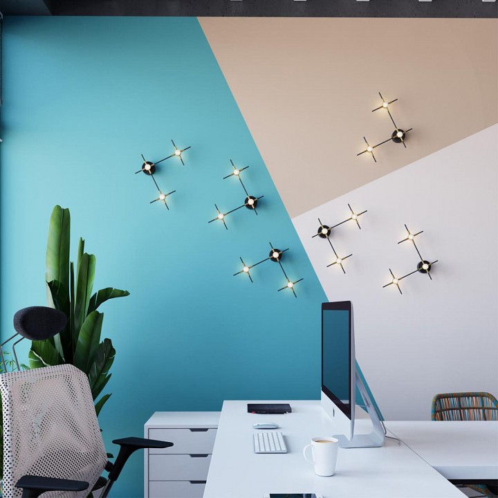 Накладной светильник odeon light costella 3906/9wl