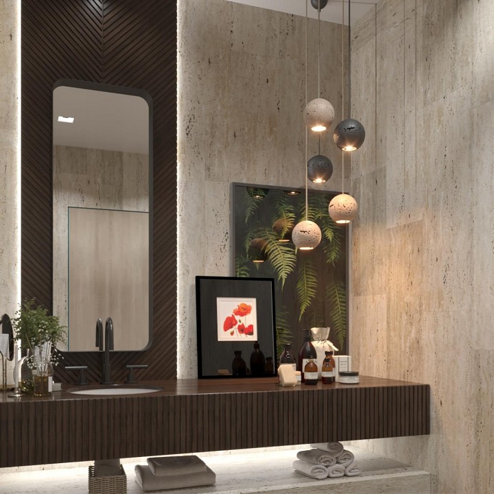 Подвесной светильник odeon light travertino 6625/1l