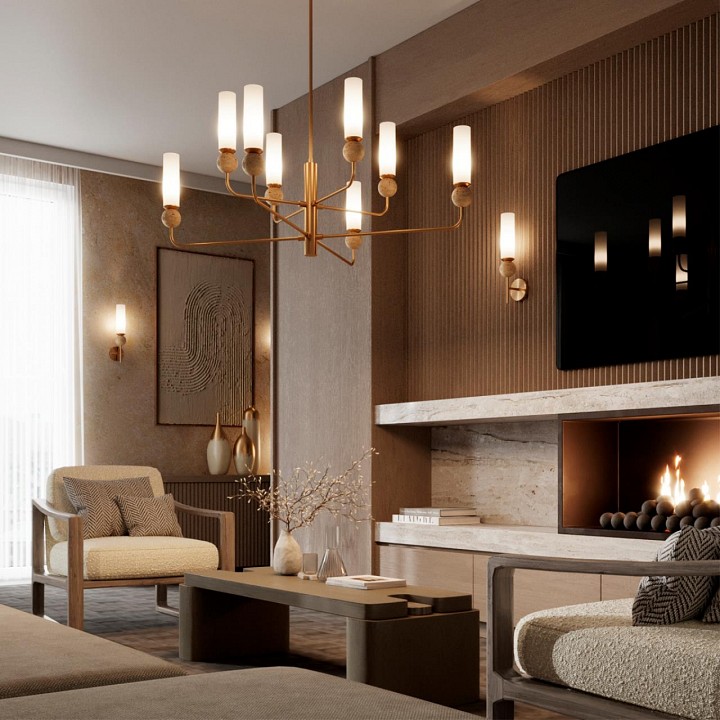 Люстра на штанге odeon light lolla 6625/8