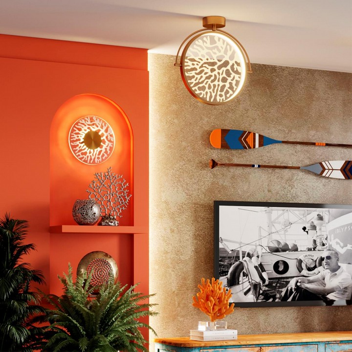 Накладной светильник odeon light solaris 6627/9wl