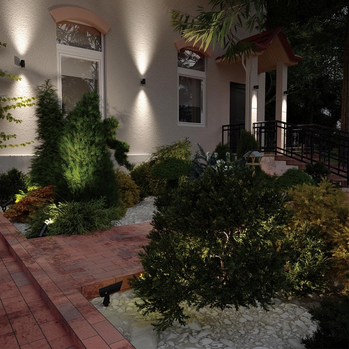 Наземный низкий светильник odeon light stima 6647/10gl3