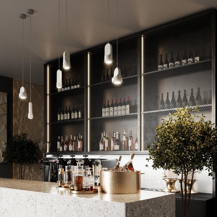 Подвесной светильник odeon light pietra 7010/1c