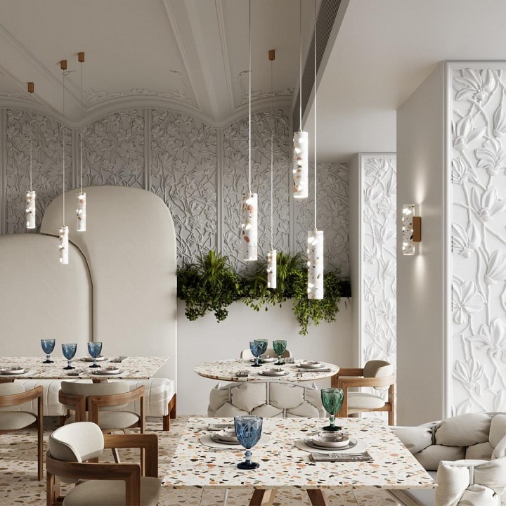 Накладной светильник odeon light terrazzo 7012/12wl