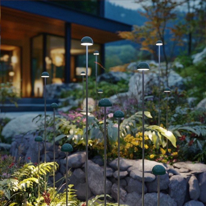 Наземный низкий светильник odeon light verde 7122/4gl