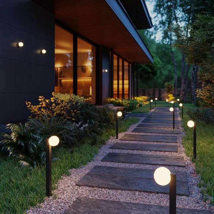 Наземный низкий светильник odeon light nature 7124/1g