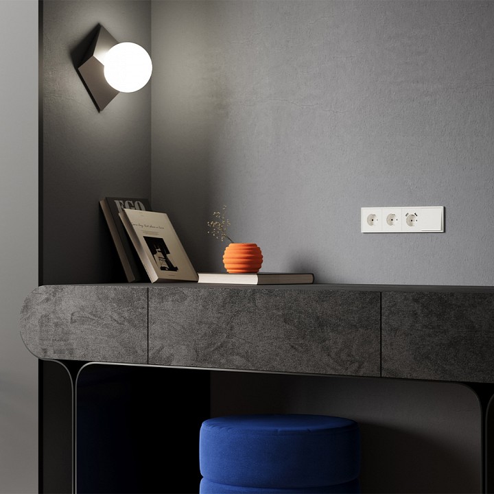 Клавиша для выключателя одноклавишного c подсветкой voltum s70 vls000213