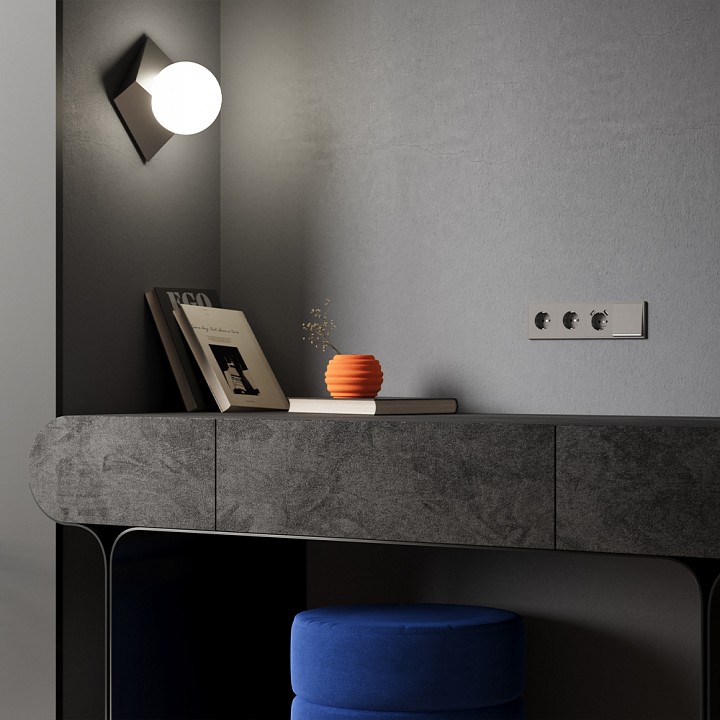 Клавиша для выключателя одноклавишного c подсветкой voltum s70 vls000214